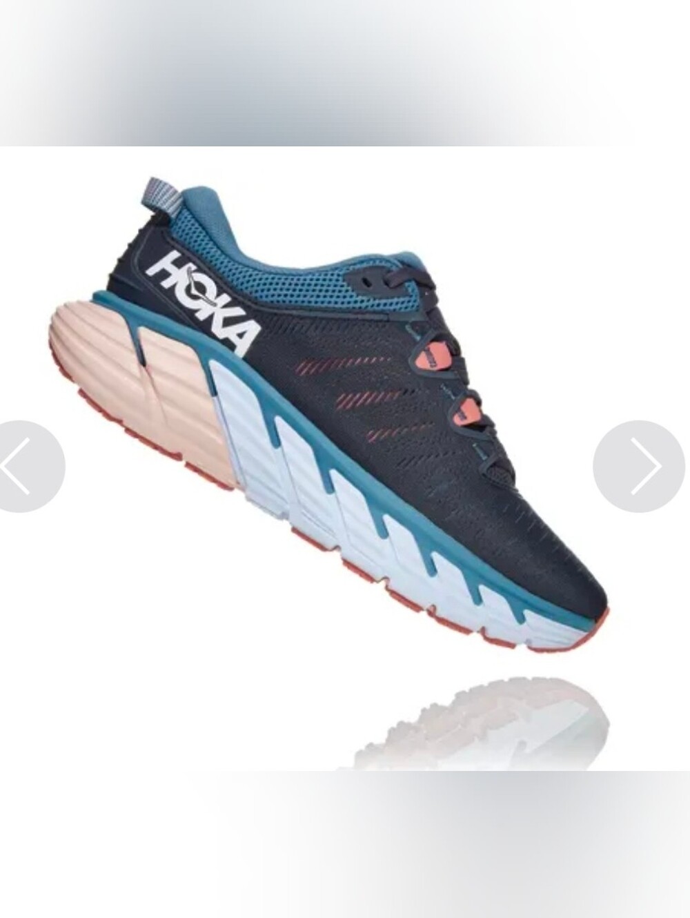 Hoka Navy One One Gaviota 3 stability road Running Shoe